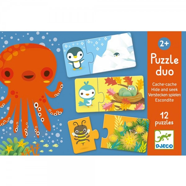 Puzzle educativo Duo Escondidas