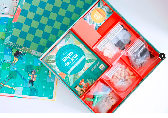 Caja de 20 juegos de mesa Clásicos Djeco