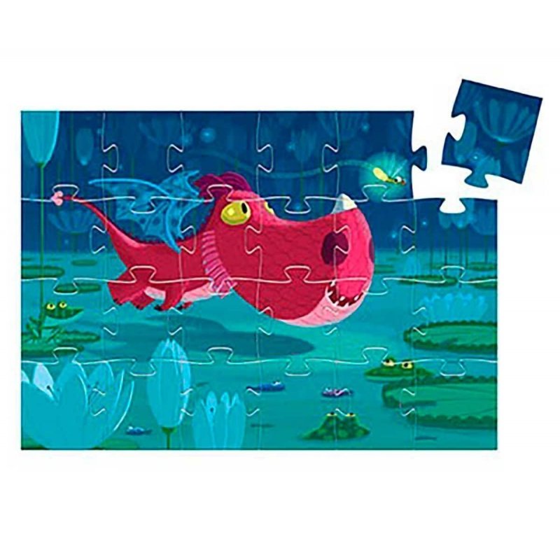 Puzzle silueta Edmond el dragón 24 piezas