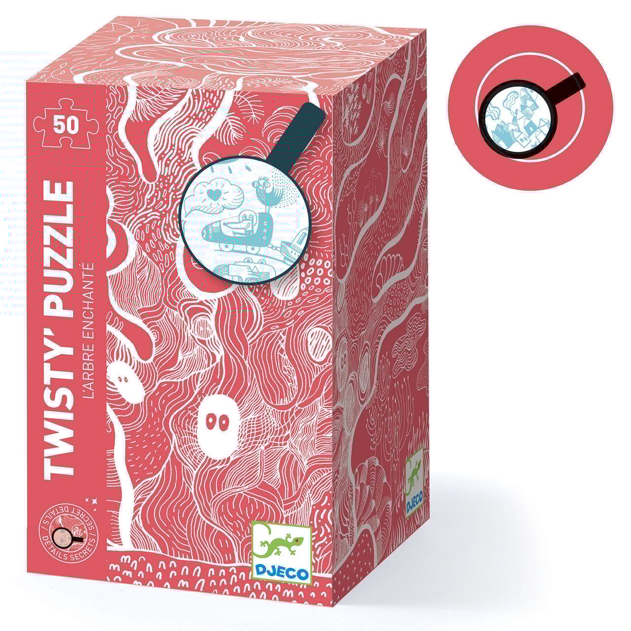 Puzzle con lupa El árbol encantado 100 piezas