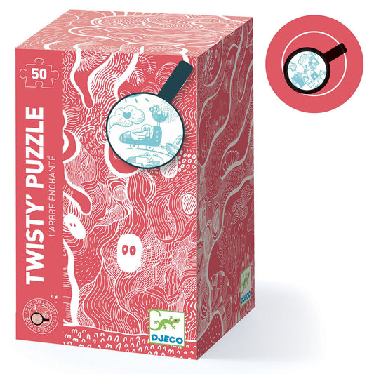 Puzzle con lupa El árbol encantado 100 piezas