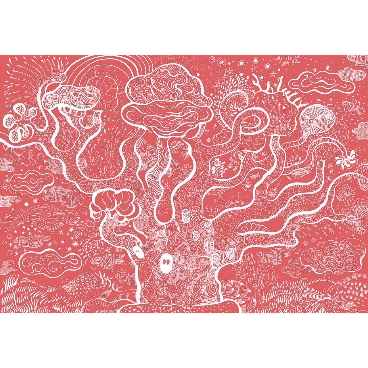 Puzzle con lupa El árbol encantado 100 piezas