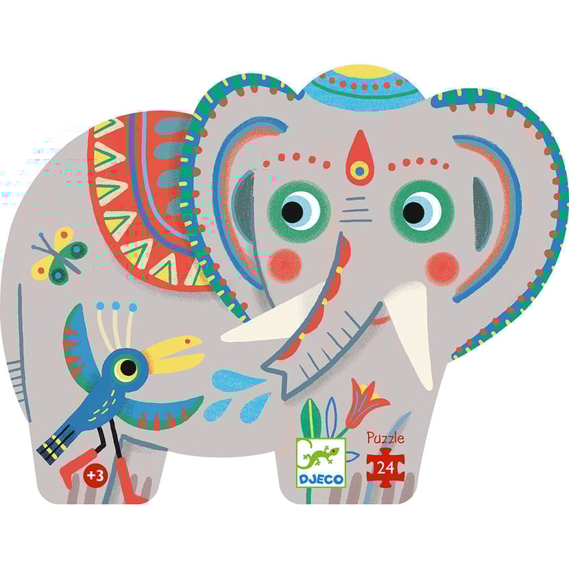 Puzzle silueta Elefante  24 piezas