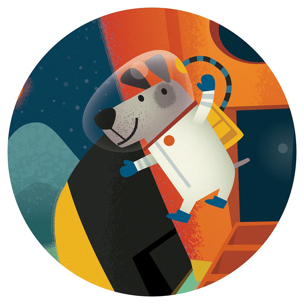 Puzzle silueta Spaceship  16 piezas