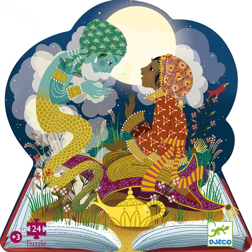 Puzzle silueta Aladdin 24 piezas