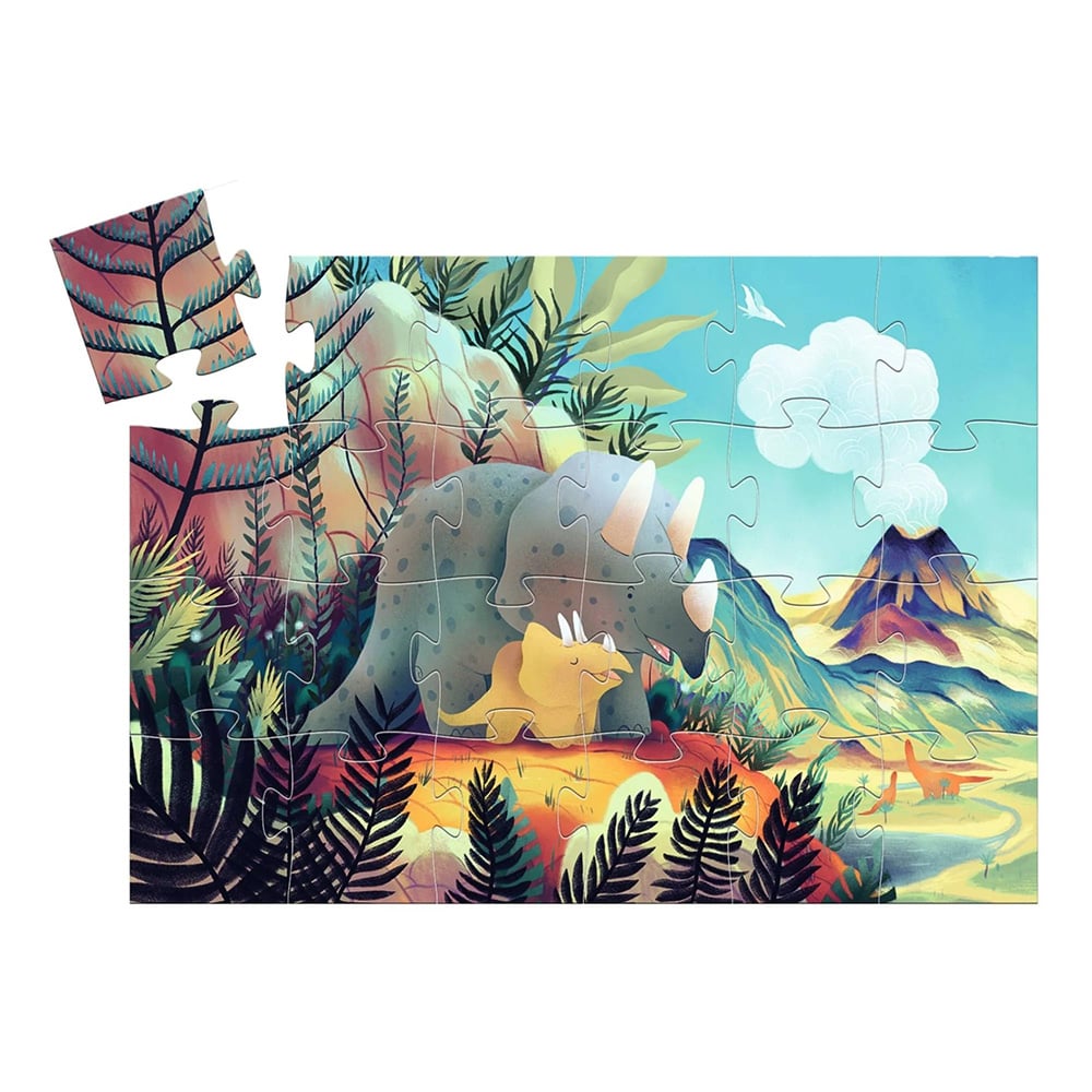 Puzzle silueta Teo el dino  24 piezas