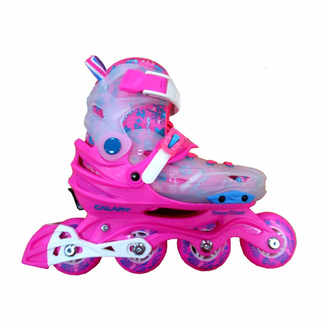 Patín en línea Ajustable 36 - 39 Rosado