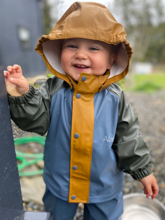 Chaqueta impermeable Azul