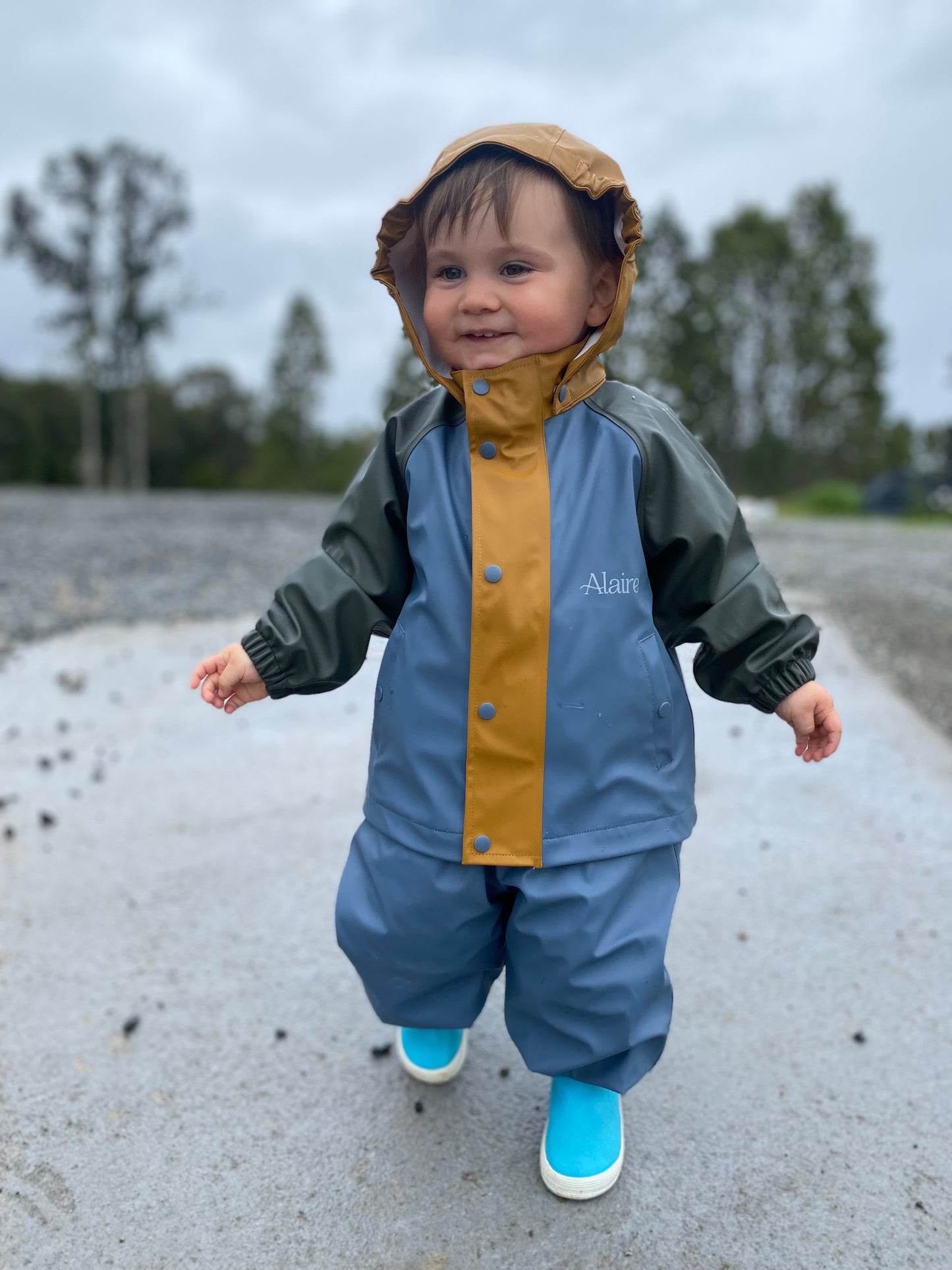 Chaqueta impermeable Azul