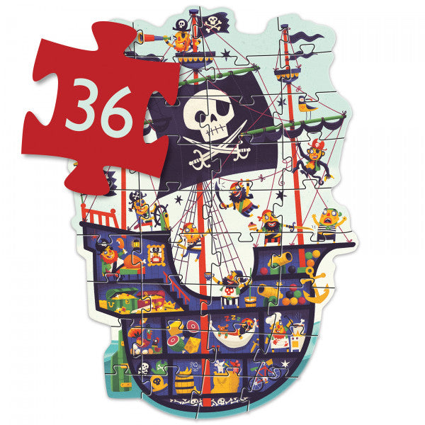 Puzzle gigante Piratas 36 piezas