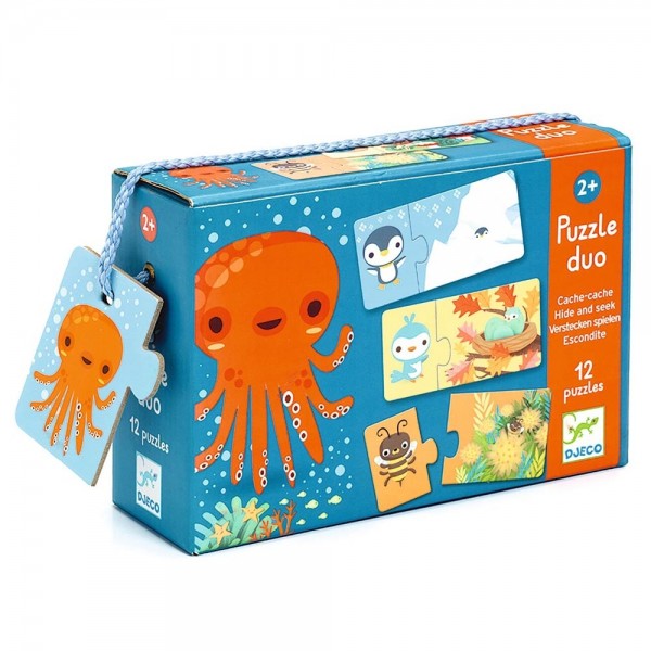 Puzzle educativo Duo Escondidas