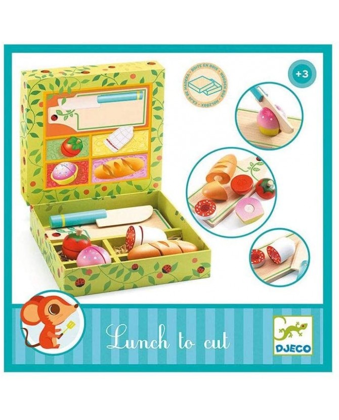 Juego de vegetales de madera para cortar