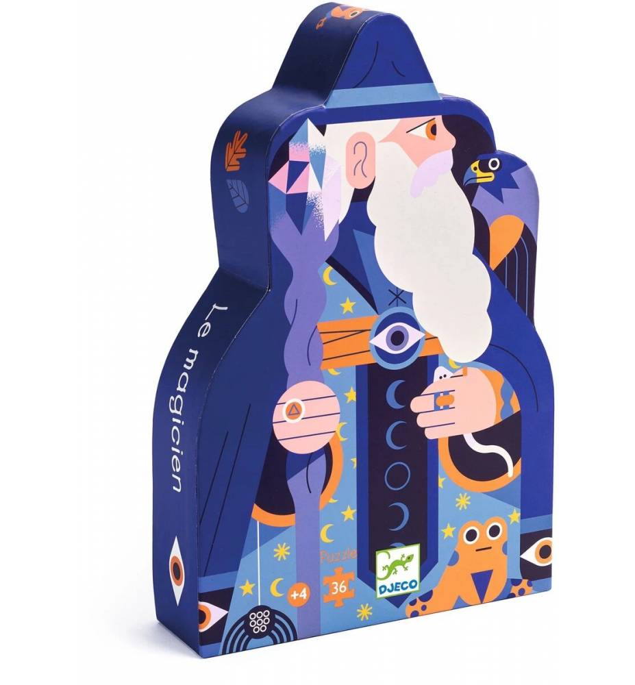 Puzzle silueta El mago 36 piezas