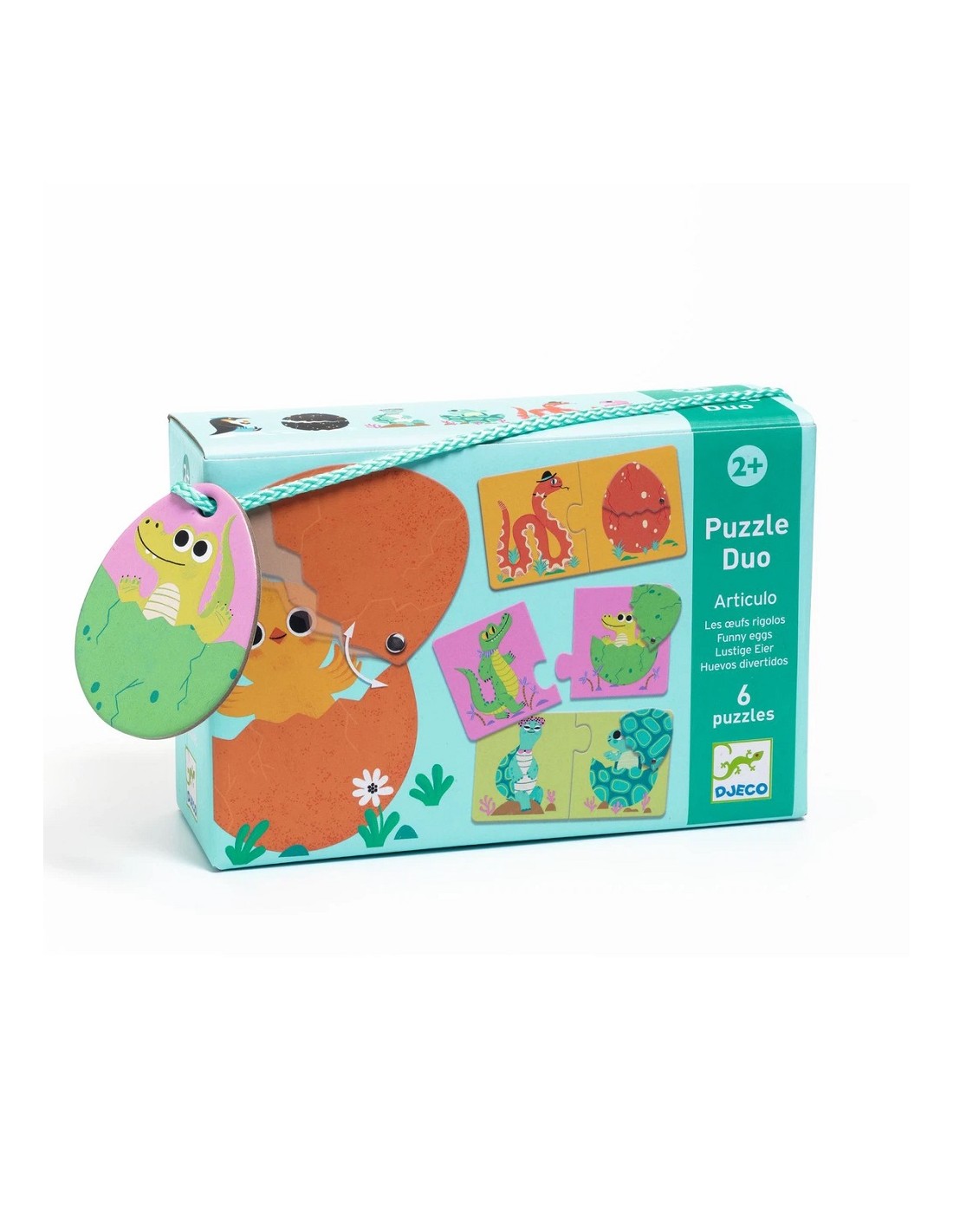Puzzle educativo Duo huevos divertidos