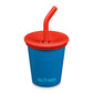 Vaso con bombilla Kid Mykonos Blue