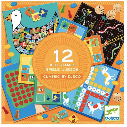 Caja 12 juegos de mesa Clásicos