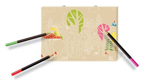 Caja de lápices y acuarelas 88 colores