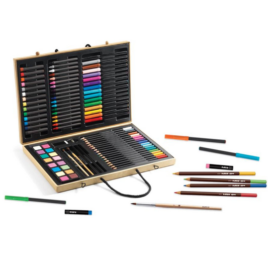 Caja de lápices y acuarelas 88 colores