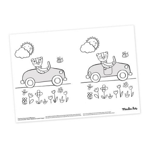 40 individuales para pintar Popipop