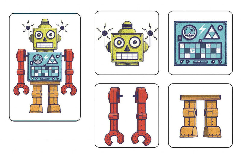 Juego de cartas MemoRobots