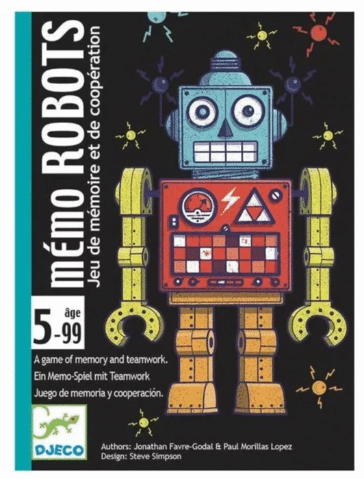 Juego de cartas MemoRobots