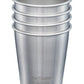 Set 4 vasos acero Inoxidable 296 ml
