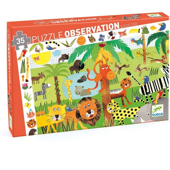 Puzzle observación Jungla 35 piezas