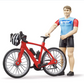 Ciclista + bicicleta