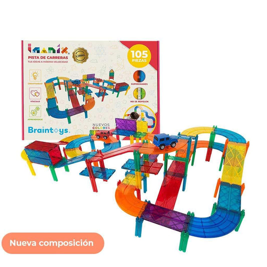 Imanix pista de carrera 105 piezas