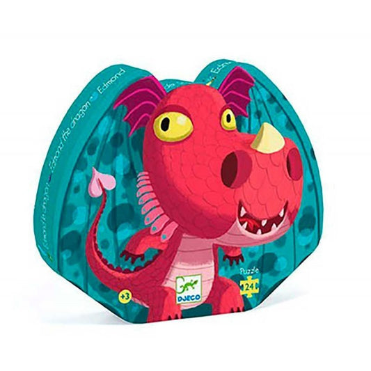 Puzzle silueta Edmond el dragón 24 piezas
