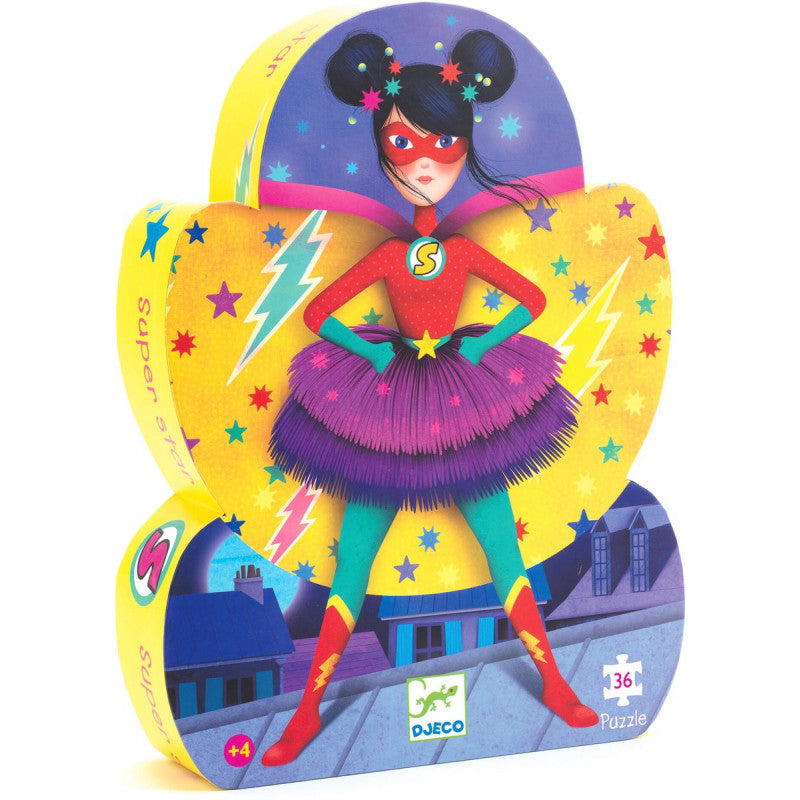 Puzzle silueta Superstar 36 piezas